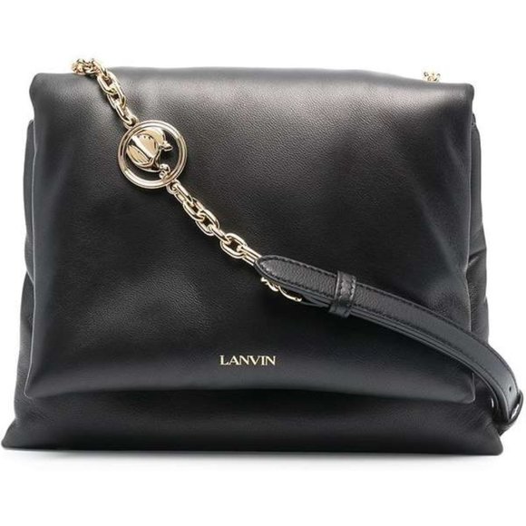 Lanvin Handbags - LANVIN:  Small Sugar Shoulder Bag – Black